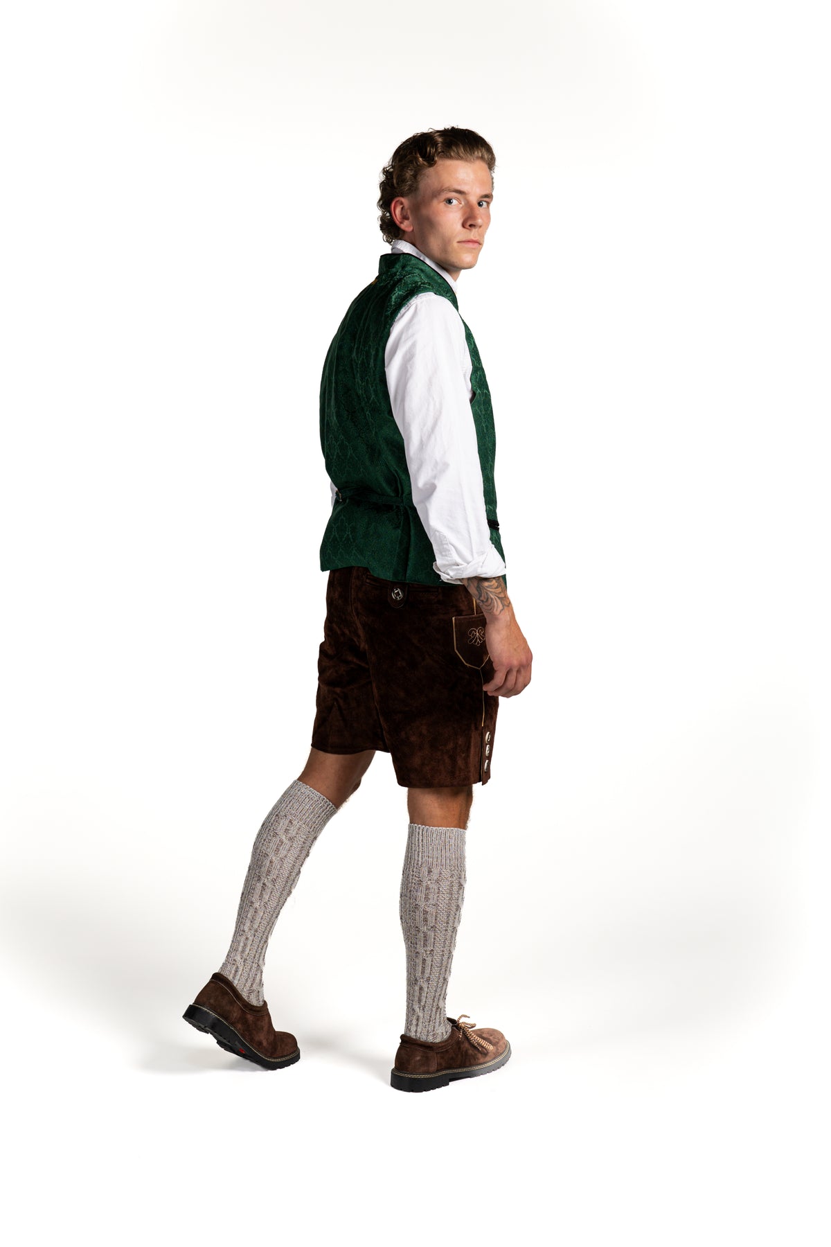 Geruit Oktoberfest gilet 'David' voor heren – SAMEX, foto 2