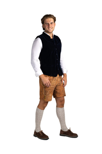 Fluwelen Oktoberfest gilet 'Alex' voor heren – SAMEX, foto 1