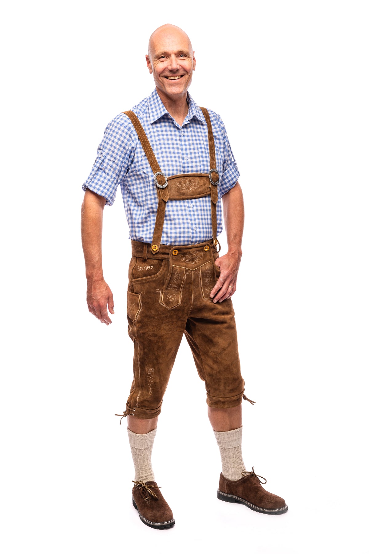 Lange lederhose 'Michiel' van echt rundleer – SAMEX Oktoberfest, foto 7